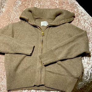 Zara kids sweater gold zip